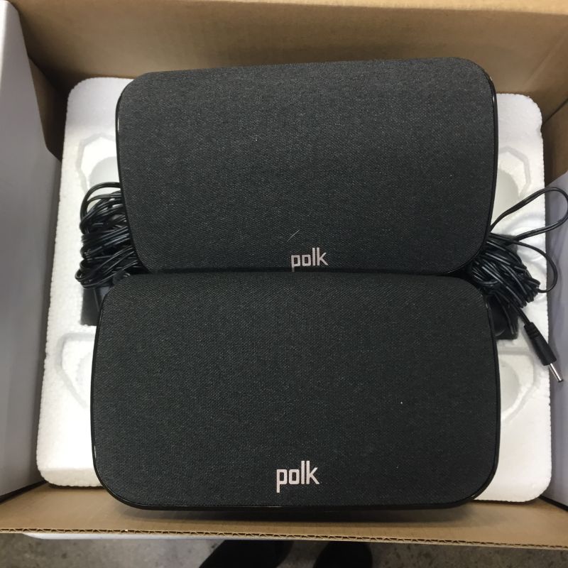 Photo 3 of Polk SR2 Wireless Surround Sound Speakers for Select Polk React and Polk Magnifi Sound Bars - Immersive Surround Sound, Easy Set Up, Multiple Placement Options