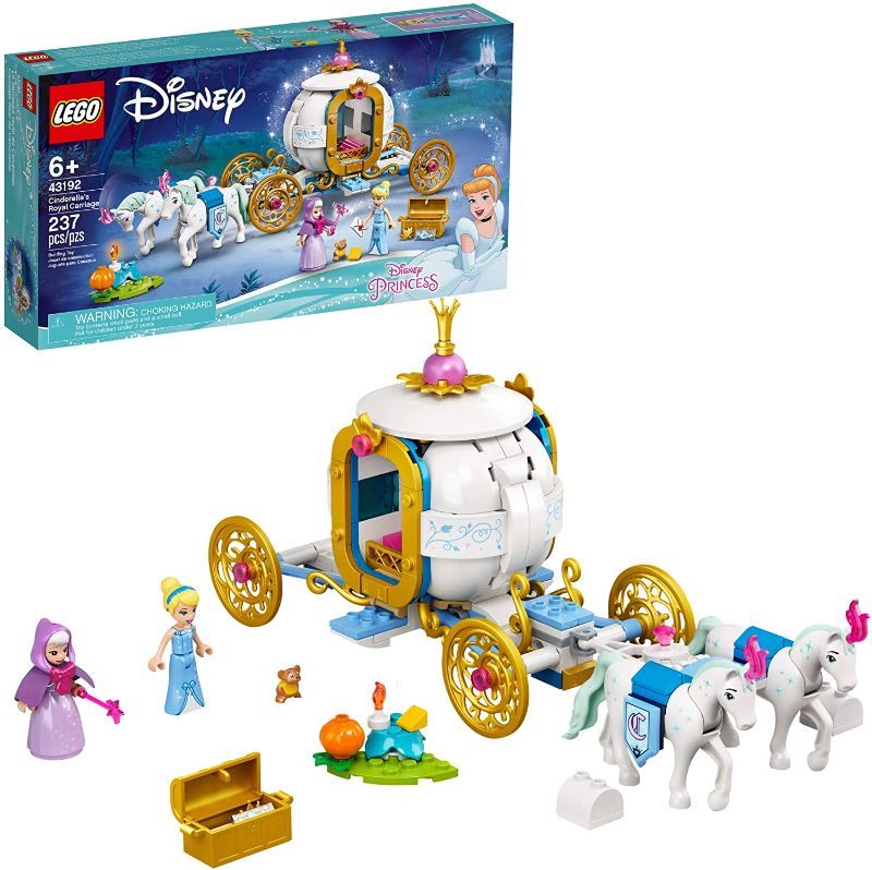 Photo 1 of LEGO Disney Cinderella’s Royal Carriage 43192; Creative Building Kit That Makes a Great Gift, New 2021 (237 Pieces)