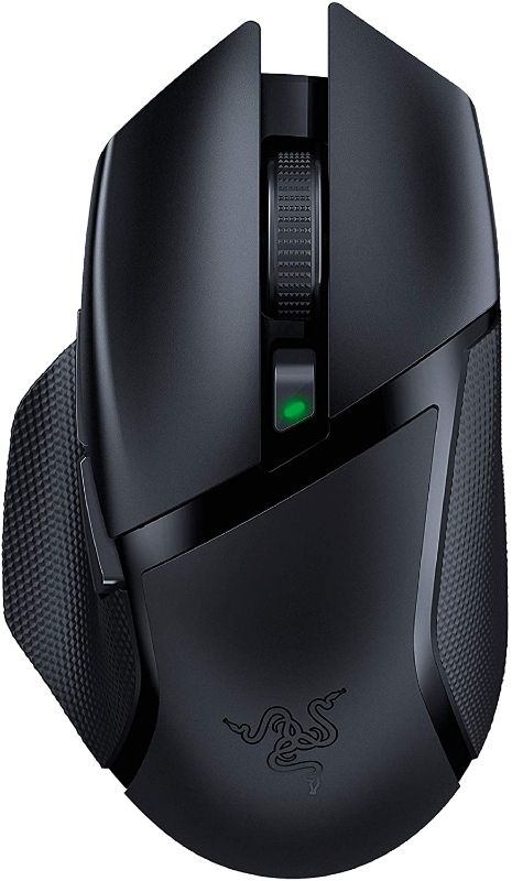 Photo 1 of Razer Basilisk X Hyperspeed Wireless Gaming Mouse: Bluetooth & Wireless Compatible, 16K DPI Optical Sensor, 6 Programmable Buttons, 450 Hr Battery, Classic Black