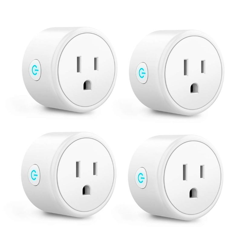 Photo 1 of Alexa Smart Plugs - Aoycocr Mini Bluetooth WIFI Smart Socket Switch Works With Alexa Echo Google Home, Remote Control Smart Outlet with Timer Function, No Hub Required, ETL/FCC Listed 4 Pack