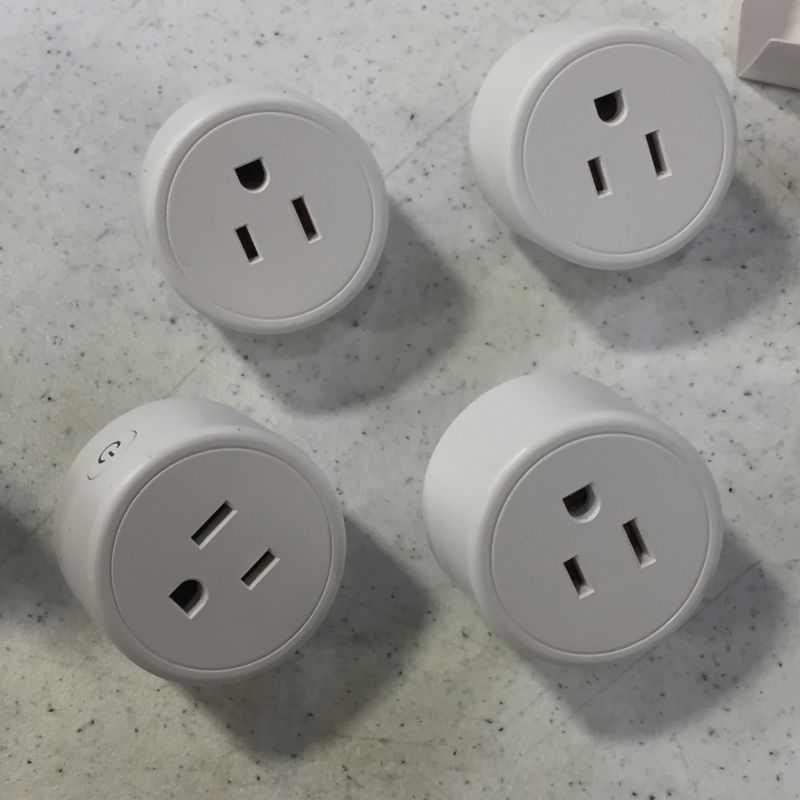 Photo 3 of Alexa Smart Plugs - Aoycocr Mini Bluetooth WIFI Smart Socket Switch Works With Alexa Echo Google Home, Remote Control Smart Outlet with Timer Function, No Hub Required, ETL/FCC Listed 4 Pack