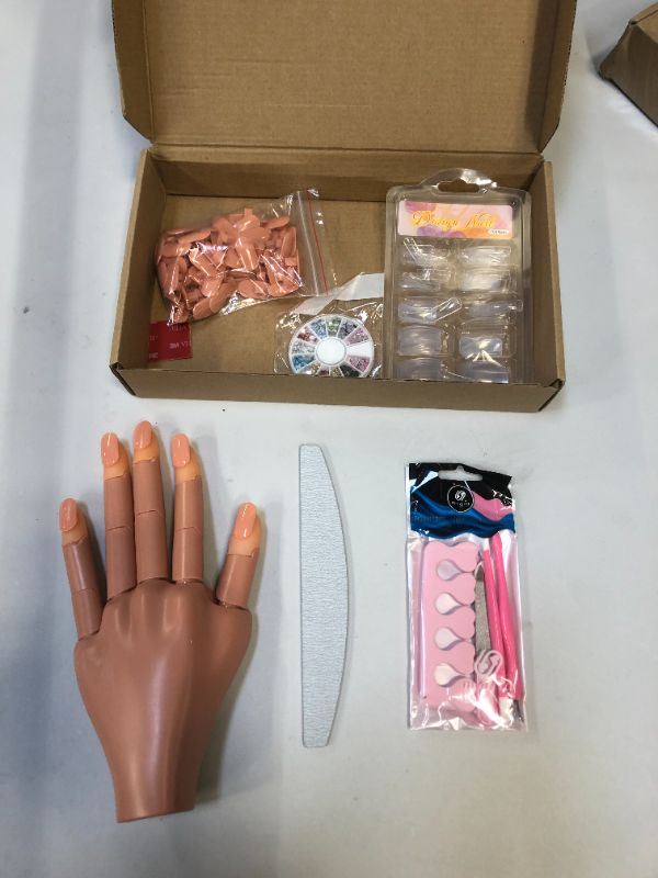 Photo 1 of  nail practicing hand mannequin with accessories 