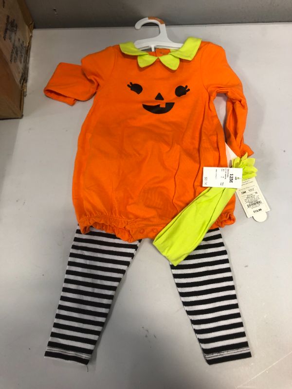 Photo 2 of Baby Girls' 2pc Pumpkin Top & Bottom Set - Cat & Jack™ Citrus
Size: 12M