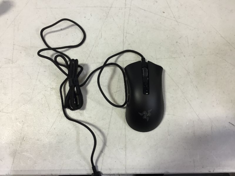 Photo 2 of Razer DeathAdder V2 Gaming Mouse: 20K DPI Optical Sensor - Fastest Gaming Mouse Switch - Chroma RGB Lighting - 8 Programmable Buttons - Rubberized Side Grips - Classic Black
