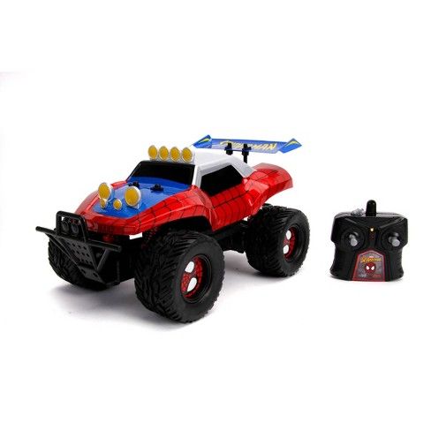 Photo 1 of Jada Toys Marvel Spider-Man Buggy Remote Control Vehicle 1:14 Scale - Glossy Red
