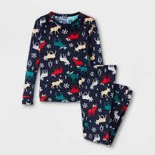 Photo 2 of Boys' 2pc Snuggly Soft Deer Pajama Set - Cat & Jack™ Navy. Size 4
