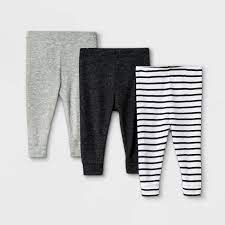 Photo 1 of Baby 3pk Pull-On Pants - Cloud Island™ Black/Gray. Size 18m
