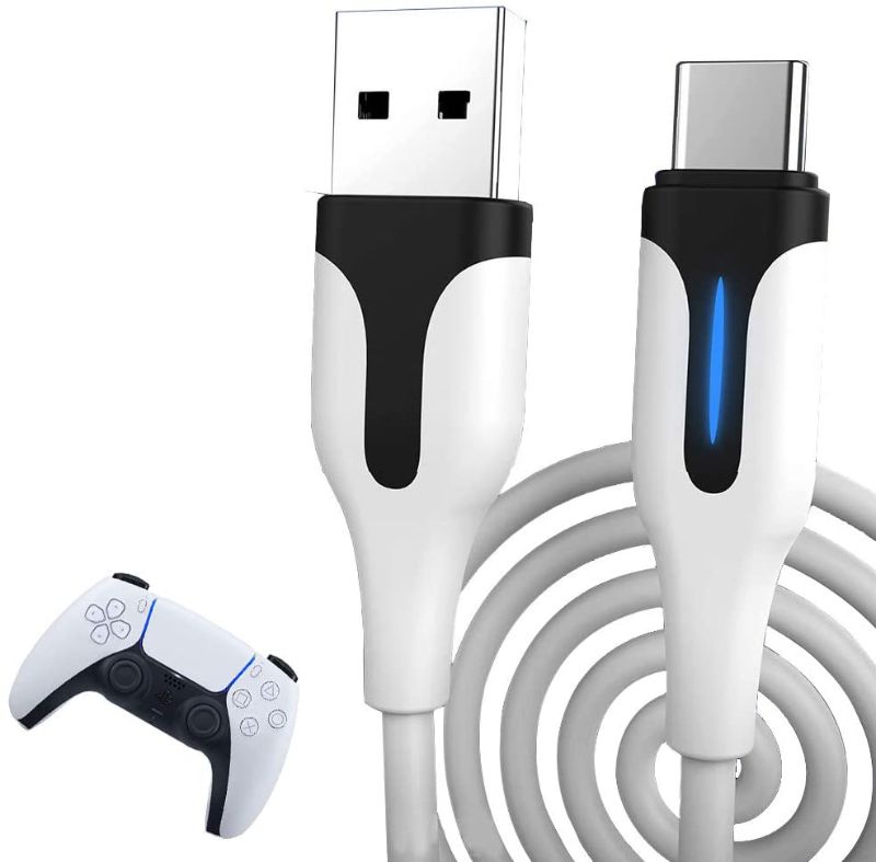 Photo 1 of TAACOO USB C Charging Cable for Playstation 5 Controller, PS5 Controller Play and Charge Cable 2 pack 