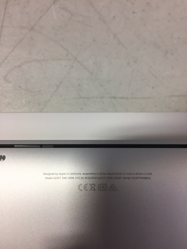 Photo 2 of 2020 Apple MacBook Air Laptop: Apple M1 Chip, 13” Retina Display, 8GB RAM, 512GB SSD Storage, Backlit Keyboard, FaceTime HD Camera, Touch ID. Works with iPhone/iPad; Silver
