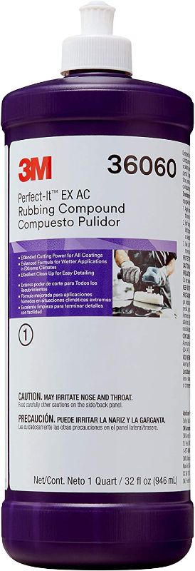 Photo 1 of 3M Perfect-It EX AC Rubbing Compound, 36060, Quart
