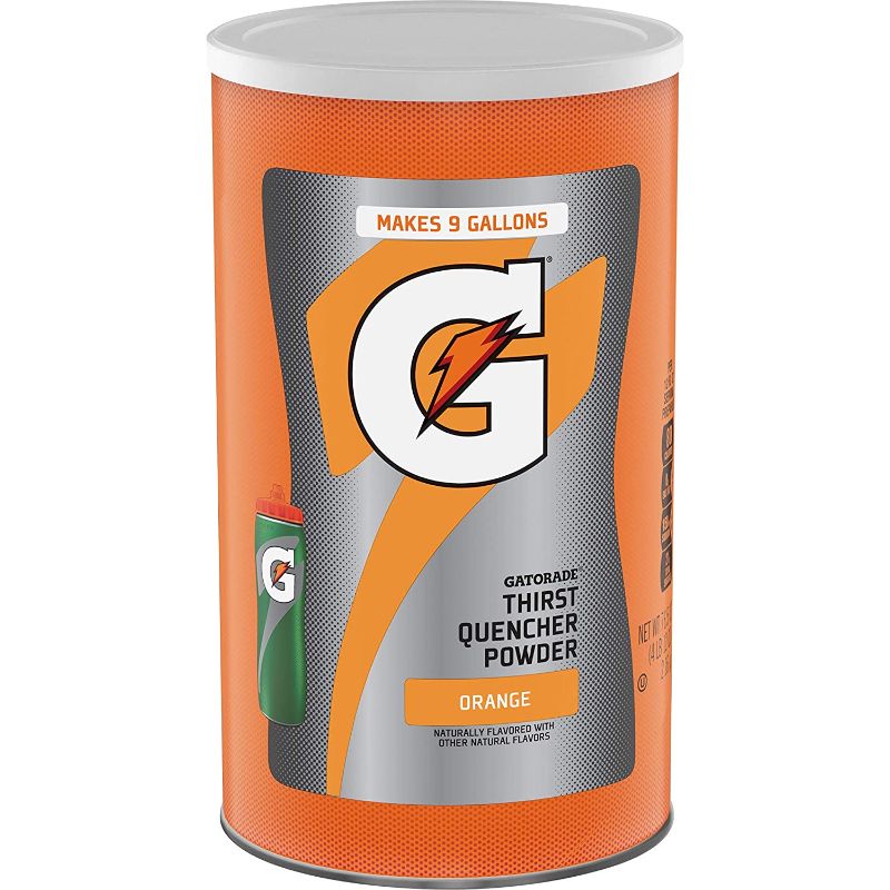 Photo 1 of 2 Gatorade Thirst Quencher Powder, Orange, 76.5oz Canister EXP 09DEC2021
