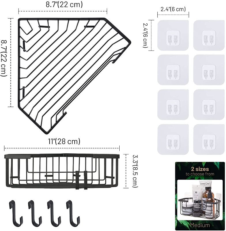 Photo 1 of 2-Pack Corner Shower Caddy