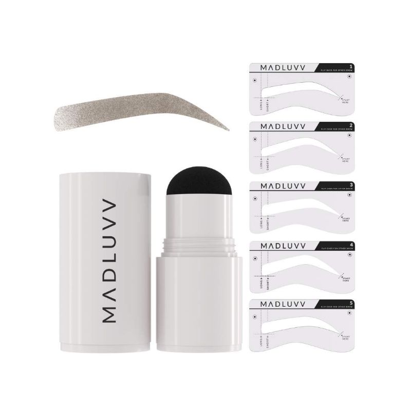 Photo 2 of MADLUVV 1-Step Brow Stamp + Shaping Kit (Soft Brown) EXP 08/17/2024
