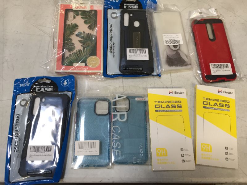 Photo 2 of Various phone cases and screen protectors comes as shown 