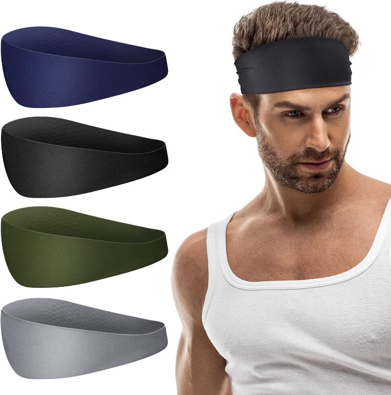 Photo 1 of Headbands for Women and Men 4 Pack