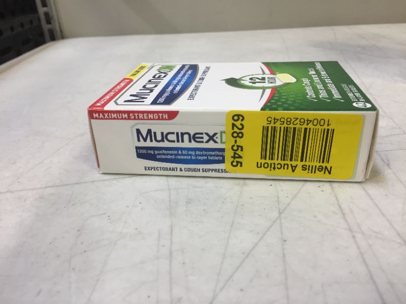 Photo 2 of ,Mucinex DM Maximum Strength 12 HourTablets 42ct EXP 08/2024