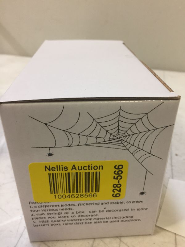 Photo 3 of  2 Pack Halloween Spider String Lights, Factory sealed 