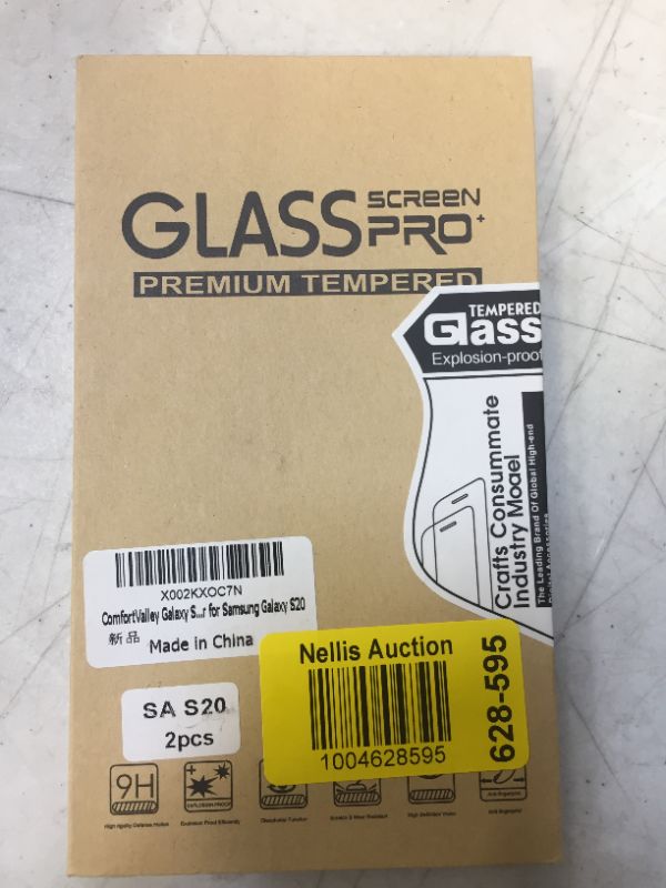 Photo 2 of [2 Pack] Tempered Glass Screen Protector for Samsung Galaxy S20