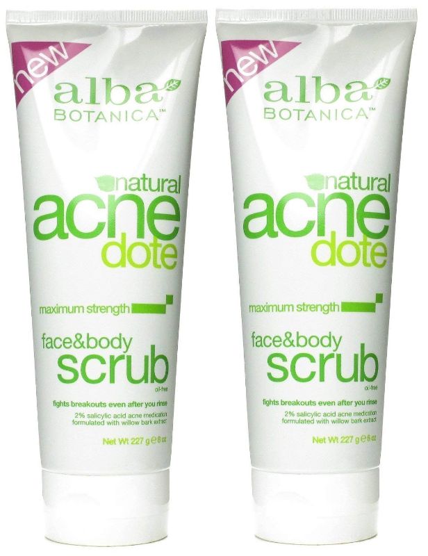 Photo 1 of Alba Botanica ACNEdote Face & Body Scrub, 8 Ounces Tube (Pack of 2)
