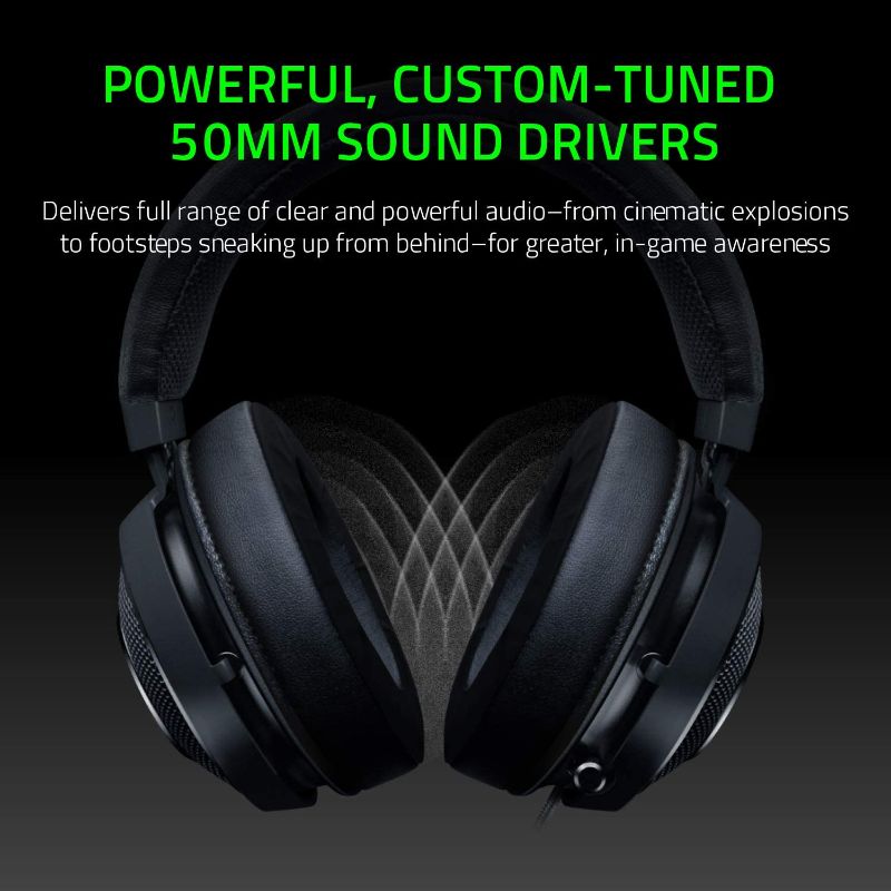 Photo 2 of Razer Kraken Tournament Edition THX 7.1 Surround Sound Gaming Headset, Factory sealed