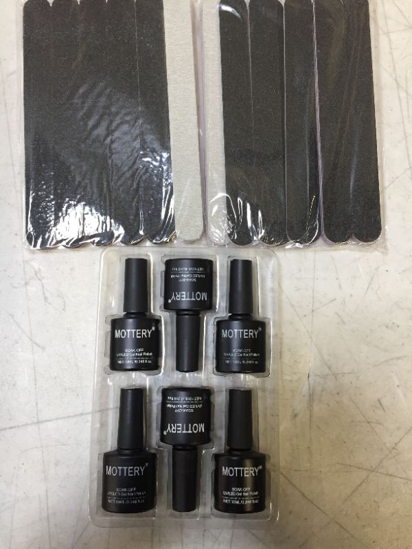 Photo 1 of  Gel Nail Polish Kit 6pcs 10ml, nail files 