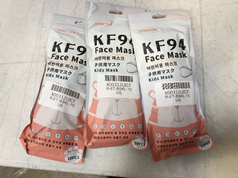 Photo 1 of 3 Kids Disposable Face Masks 10pcs each 