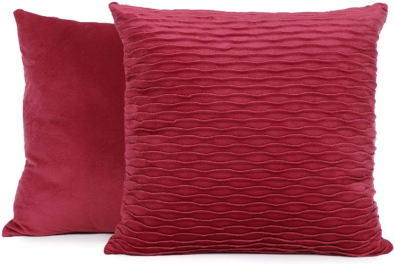 Photo 1 of  Pack of 2 Throw Pillow Covers, 18x18 Inch Soft Velvet