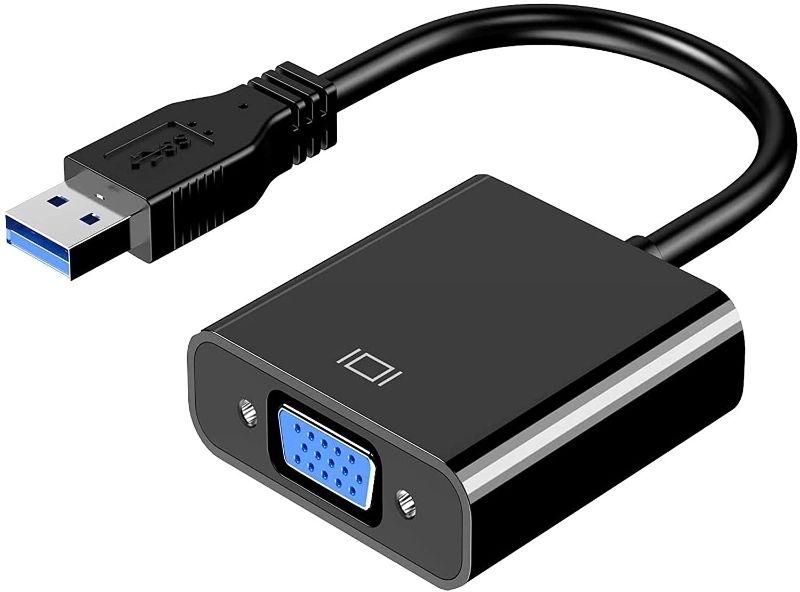 Photo 1 of USB to VGA Adapter, 1080P Multi-Display Video Converter for Laptop Desktop PC to Monitor, Projector, TV. (Not Support Chromebook and MacBook)
