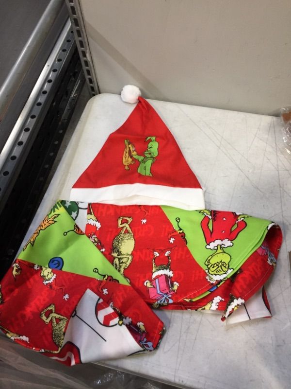 Photo 1 of  THE GRINCH CHRISTMAS SANTA HAT AND TREE SKIRT