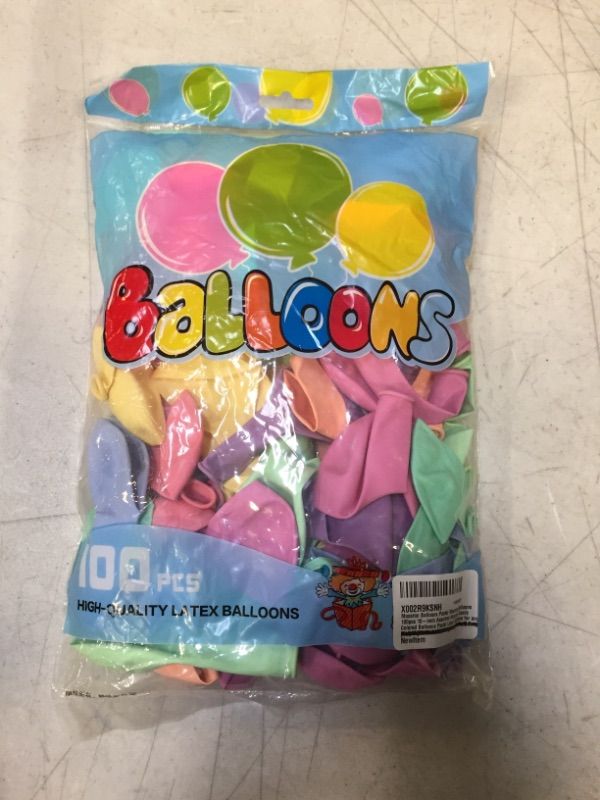 Photo 1 of 100 PCSMACARON BALLOONS PASTEL10 INCH