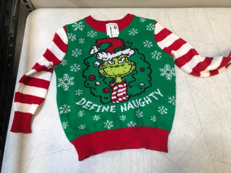 Photo 2 of  BABY The Grinch 'Define Naughty' Sweater - Green SIZE NB
