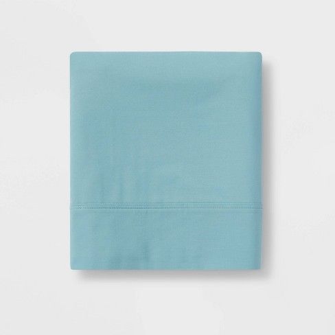 Photo 1 of 300 Thread Count Ultra Soft Flat Sheet - Threshold™
FULL LIGHT BLUE