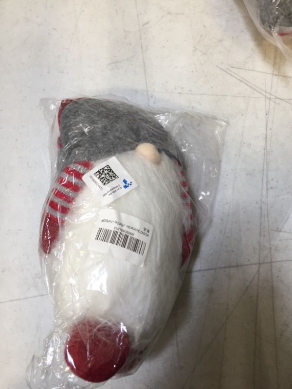 Photo 1 of Christmas Gnomes Plush 14 Inch?Swedish Gnomes Christmas Decorations Indoor?Christmas Thanks Giving Day Gifts for Women Kids?Red and Grey
