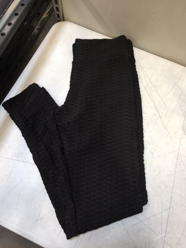 Photo 1 of HIGH WAISTED ANTI CELLULITE CONTROL SPORT TIGHTS BLACK 
SIZE LARGE