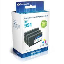 Photo 1 of Remanufactured Cyan/Magenta/Yellow 3-Pack Standard Ink Cartridges - Compatible with HP 951 Ink Series - Dataproducts
