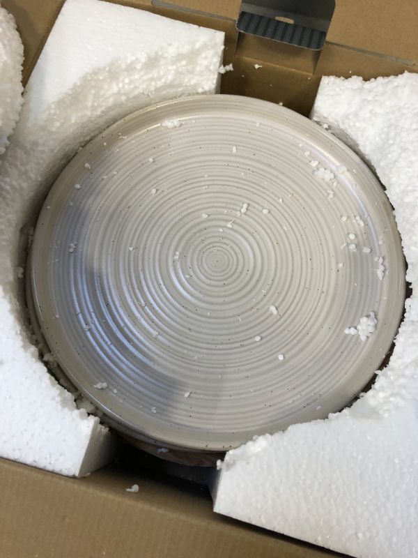 Photo 4 of 4pk Stoneware Glazed Dinner Plates Cream - Threshold designed with Studio