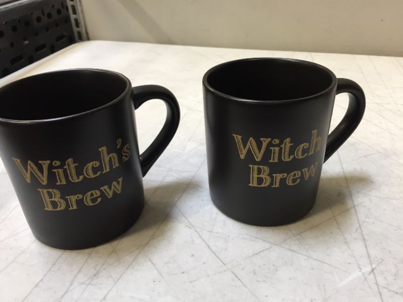 Photo 2 of 16oz Stoneware Witch's Brew Halloween Mug - Threshold 2 pack 