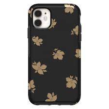 Photo 1 of OtterBox Apple iPhone 11 / XR Symmetry Case – Gold Flowers