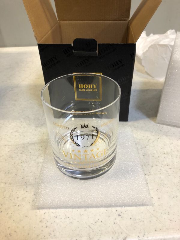 Photo 1 of 50th birthday whiskey glass