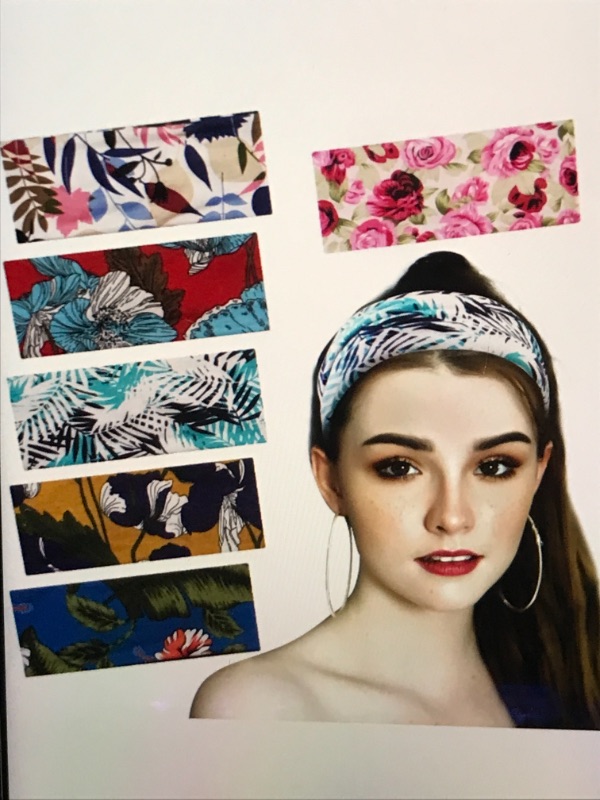 Photo 1 of  6 PACK BOHO HEADBANDS FOR WOMEN FLORAL STYLE