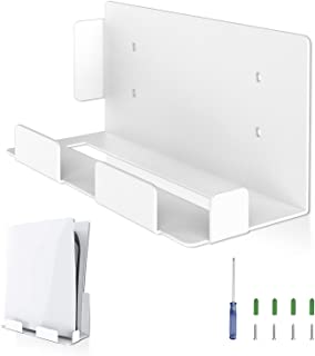 Photo 1 of BEJOY Wall Mount for Playstation 5, Wall Mount Bracket Set with Screwdriver & Screws, Sturdy Metal Wall Hanging Holder Stand for PS5 Gaming Console Disk & Digital Edition (White)