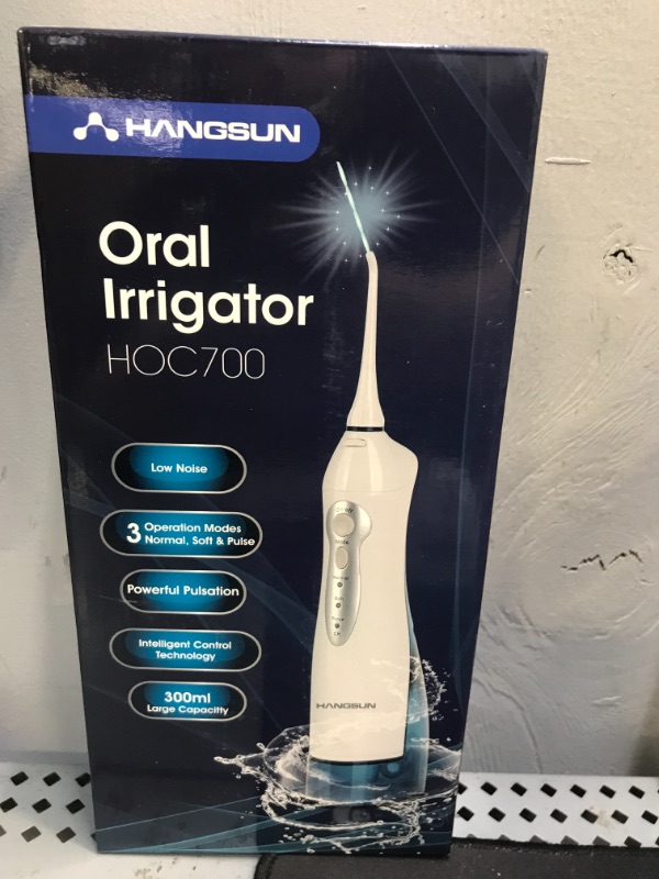 Photo 2 of Hangsun Water Flosser Cordless Oral Irrigator Rechargeable Ultra Dental Water Pick (BRAND NEW, UNOPENED BOX)