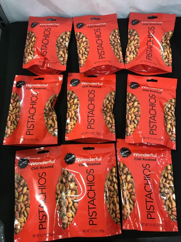Photo 2 of Wonderful Pistachios, No Shells, Chili Roasted, 5.5 Ounce Resealable Pouch
5.5 Ounce (Pack of 9) EXP JAN 2022