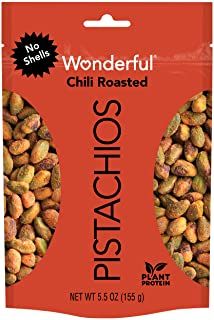 Photo 1 of Wonderful Pistachios, No Shells, Chili Roasted, 5.5 Ounce Resealable Pouch
5.5 Ounce (Pack of 5) EXP JAN 2022