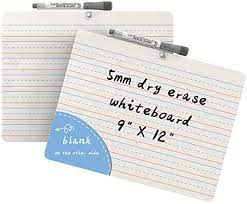 Photo 1 of IOEN DRY EARASE WHITE BOARD FOR KIDS 5 MM MINI DRY ERASE LAPBOARD PORTABLE 9X12 INCHES (FACTORY SEALED SHUT)