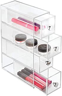 Photo 1 of iDesign 36560EU 4-Drawer Vanity/Cosmetic Organizer, Set of 1, Clear (MINOR CRACKS ON ITEM)