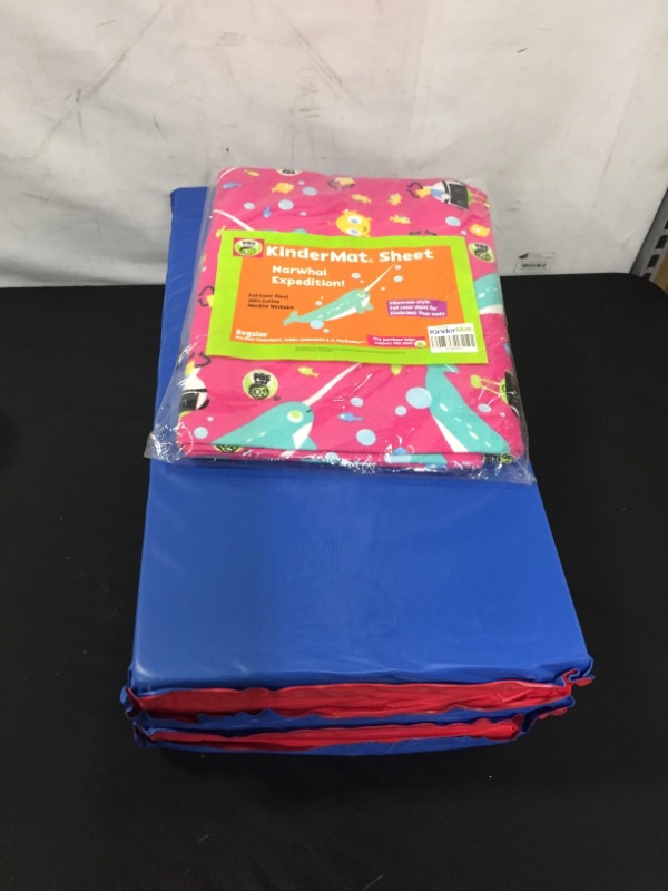 Photo 2 of KinderMat Sheets PBS Kids - Full Nap Mat Washable Cover, Narwhal Expedition - Regular, 47" x 22", Great for Daycare & Family Households