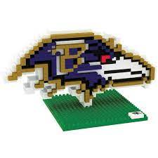 Photo 1 of Baltimore Ravens BRXLZ Team Logo 3-D Puzzle Construction Toy 504 Pieces
