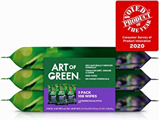 Photo 1 of Art of Green Cleaning Wipes, Lavender Eucalyptus, 36 Count (Pack of 3) 108 Total Wipes
36 Count (Pack of 3)