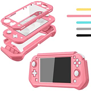 Photo 1 of Case for Nintendo Switch Lite Protective Case Cover Skin Accessories - Grip Cover with Built-in PC Screen Protector